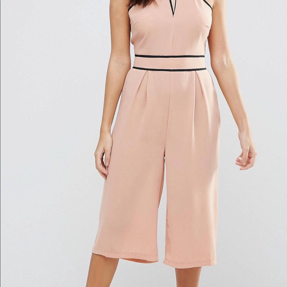 Asos Influence Choker Culotte Jumpsuit